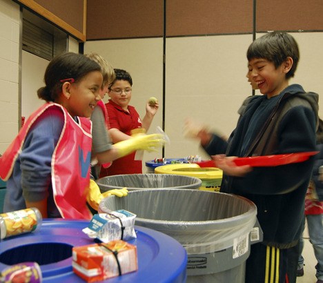 It is the enthusiasm of students like Challenger Elementary's Jessica Donaldson and Sergio Palomino to lessen their impact on the environment that is making the Issaquah School District a leader when it comes to conservation and recycling.
