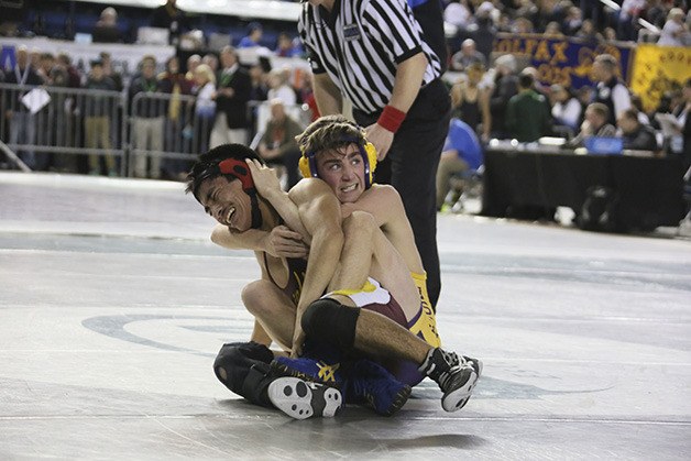Torre Eaton gained control early in his quarterfinal match.