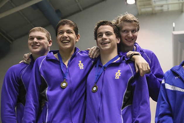 Issaquah was all smiles after its relay state record and 4A title