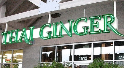 Thai Ginger Restaurant has five locations on the Eastside and Seattle