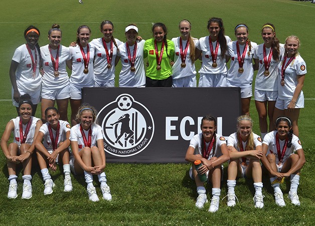 The Crossfire Premier Elite Club National League GU-16 soccer team captured third place at Nationals on July 9 in Germantown