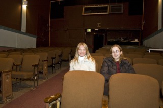 Village Theater’s Public Relations and Promotions Manager Michelle Sanders and Artistic Administrator Blythe Phillips contemplate the bright future of the First Stage Theater
