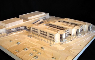 This model of the proposed school building is currently on display at the Issaquah School District administration office.