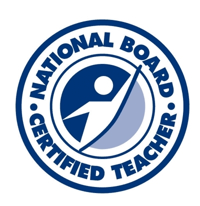 Certified by the National Board for Professional Teaching Standards (NBPT)