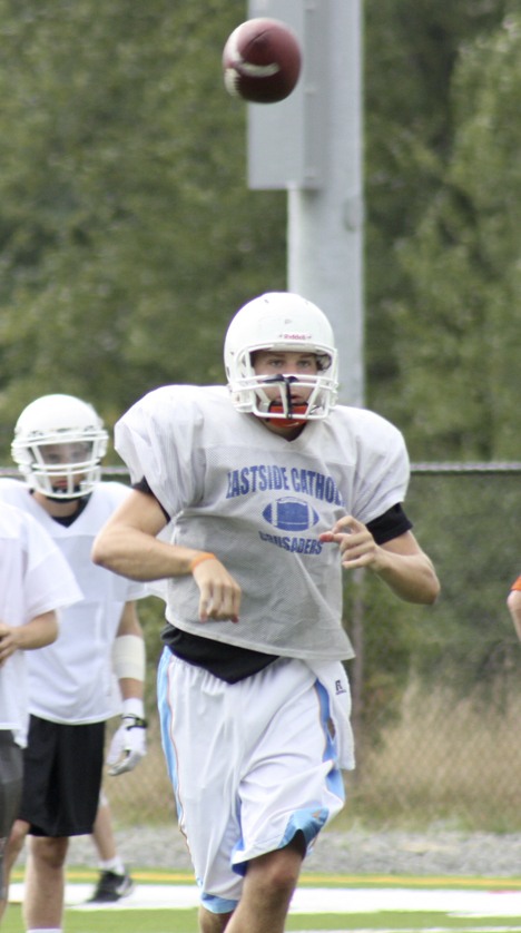 Quarterback Connor McCormick takes over as the Eastside Catholic starter this season.