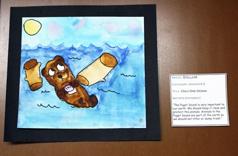 Artists from Kindergarten through Grade 12 created art based on the theme of “Why Should We Care About Puget Sound?”