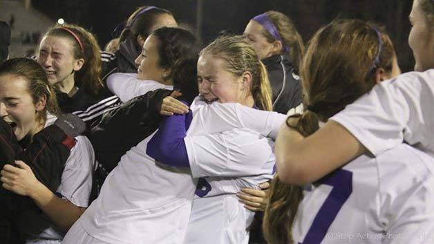 Tears of joy were evident following Issaquah’s comeback 2-1 win against the West Valley Rams in the Class 4A state soccer championship game on Nov. 21 in Puyallup. Madison Phan scored the game winning goal in the the final minute of play.