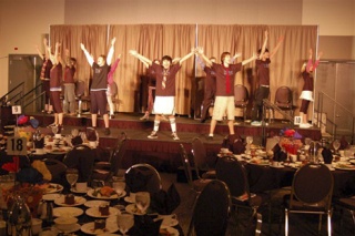 Youth actors perform prior to last year's annual Village Theatre fundraiser luncheon. This year's event will be at the Meydenbauer Center in Bellevue on Oct. 23. For more information
