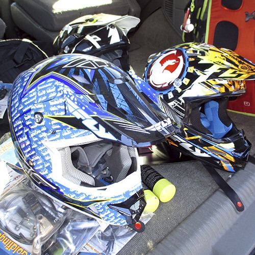 Some of the sports equipment recovered by police from Ronald