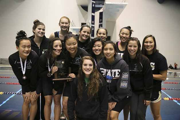 Skyline finished fourth at the 4A state swim and dive meet Saturday