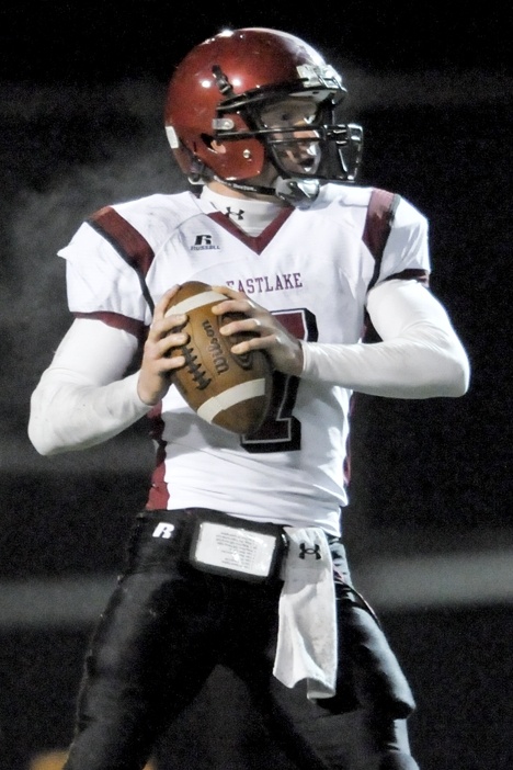 Eastlake's Kelby McCorkle completed 19 of 28 passes for 211 yards and one touchdown Saturday night against Jackson.