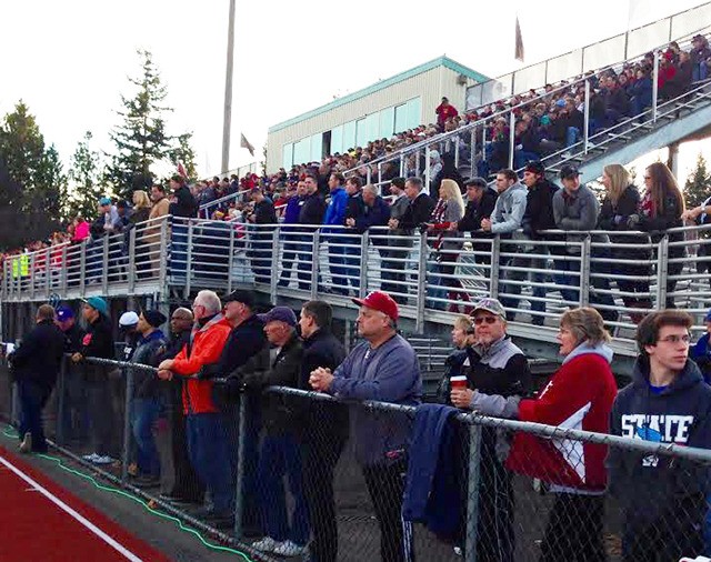 Fans packed the stands at the Eastlake-Camas game on Sat. Nov. 23.