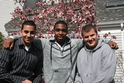 (Left to right) Liberty High School students Abram Girgis