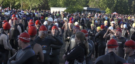 Nearly 800 competitors took part in Saturday's 11th annual Issaquah Triathlon.