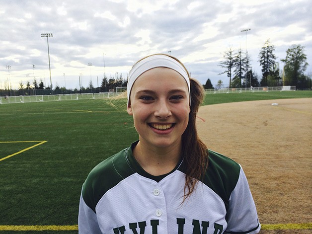 Skyline Spartans sophomore Shayna Swanson connected on a walk-off home run in the bottom of the seventh inning