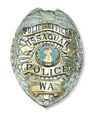 The Issaquah Police Department badge.