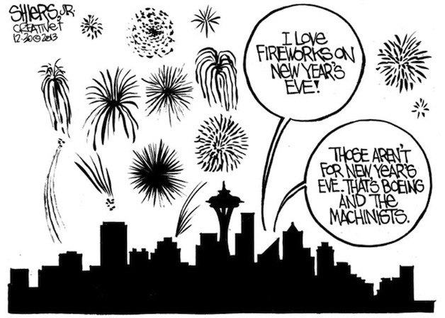 Those fireworks are from Boeing and the Machinists
