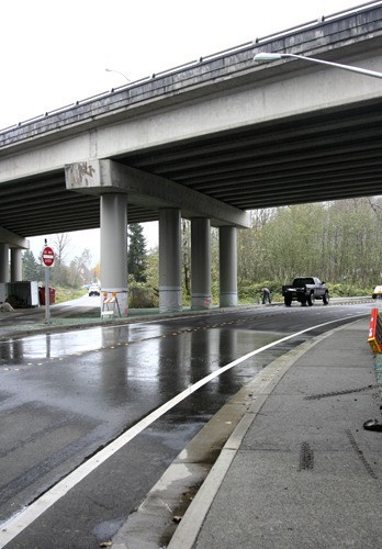 The I-90 highway undercrossing in Issaquah is scheduled to be completed by the end of the month. It includes pervious sidewalks.
