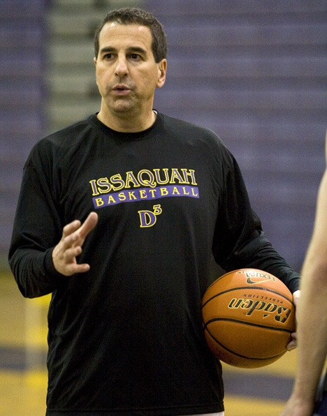 Issaquah basketball coach Jeff Altchech remains optimistic his young Eagle team can turn things around after a rough start. Issaquah (1-8