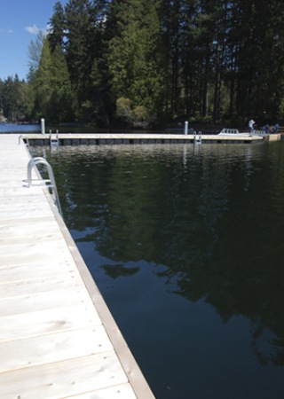 A new dock is one of the main features of Pine Lake’s ‘Phase 2’ improvements