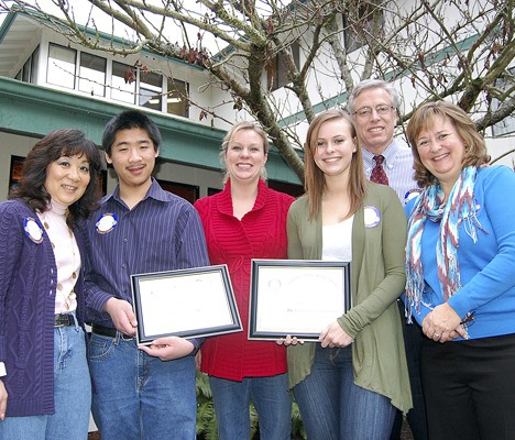 Roberta Chin was one of the guests of honor at the Rotary Club of Sammamish's breakfast meeting last week. Her son