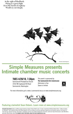A free concert by the Simple Measures classical chamber music group will be held at Sammamish Presbyterian Church