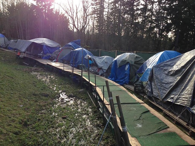 Tent City 4 at Mary Queen of Peace Church in Sammamish