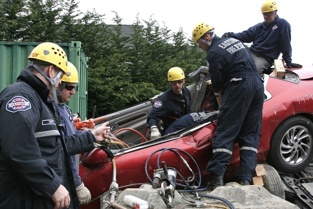 Eastside firefighters at a 2012 training exercise.