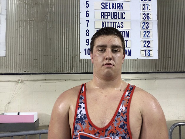Eastside Catholic Crusaders 285-pound senior Alex Neale captured seventh place at the Mat Classic Class 3A state wrestling tournament on Feb. 21 at the Tacoma Dome.