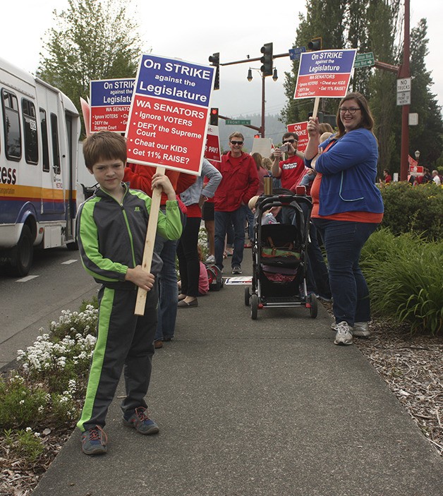 Issaquah School District teachers walked out in May to protest the state Legislature's inaction on basic education funding.