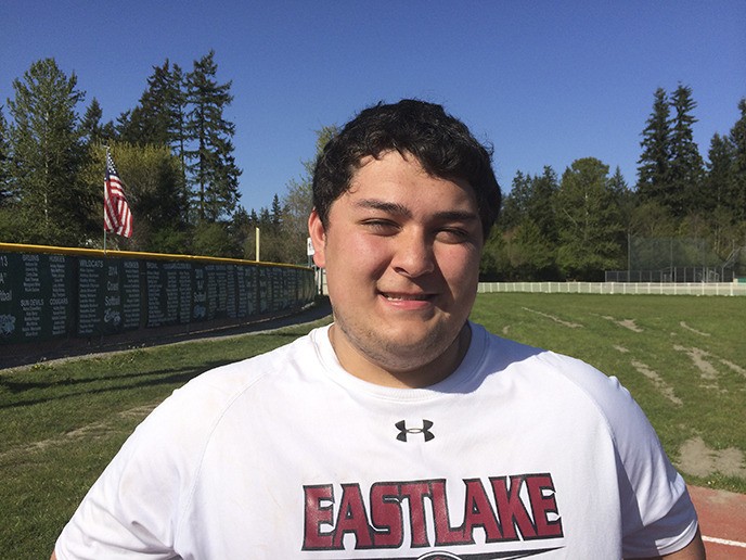 Eastlake Wolves senior Brendan Sullivan’s favorite vacation spot to visit during the summer months is Ocean Shores. Sullivan has a personal record of 45 feet