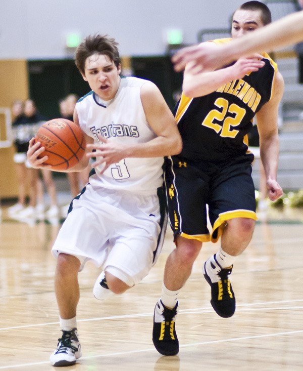 Will Parker drives to the hoop last year during the KingCo 4A playoffs.