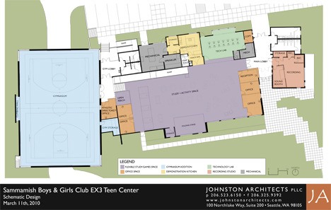 The Boys and Girls Club of King County has been forced to temporarily shelve plans for a gymnasium at the new Recreation Center on the site of the old Sammamish Library.