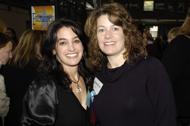 Nourish Every Mind Co-Chairs Leslie Patten and Elizabeth Brown at last year’s packed ISF luncheon. Photo courtesy of ISF