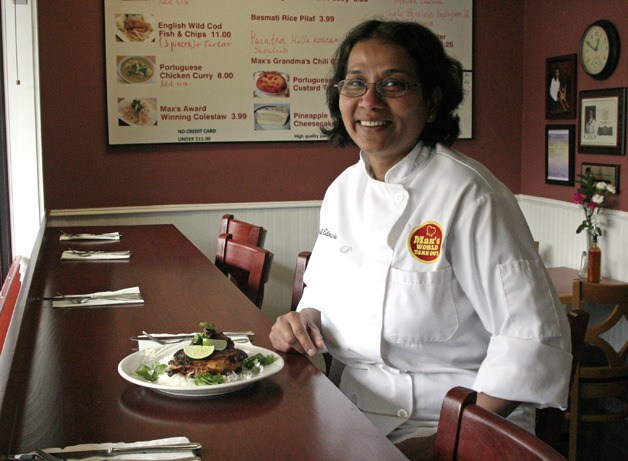 Chef Edna Noronha opened Max's World Kitchen a year ago on Front Street. Graduating from the top of her class