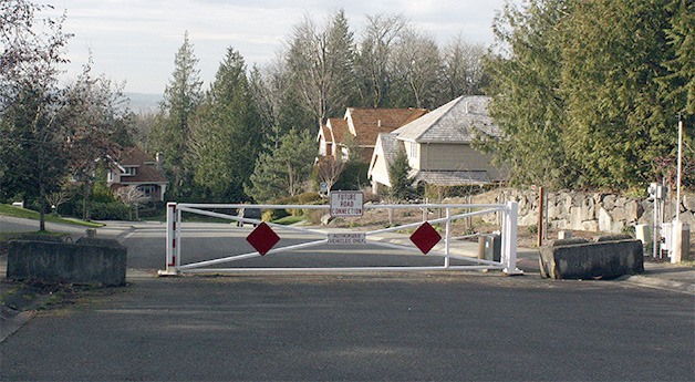 The road barricade on 42nd Street in Sammamish has been present since Sammamish’s incorporation. Proponents for keeping the barricade argue the area is unsafe for thru-traffic.