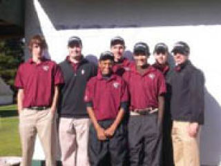 From left to right are members of the District 2 champion Eastlake golf team