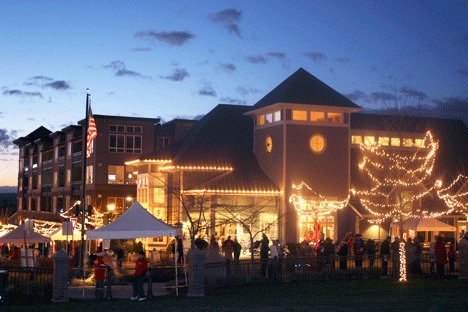 Holiday festivals like the Issaquah Highlands Christmas Village (shown above) likely helped neighborhood restaurants enjoy improved business last Christmas.