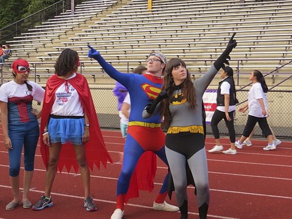 The theme of this year's Relay for Life was Super Heroes. Here