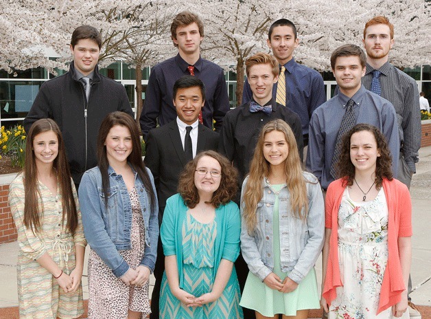 15 to graduate from EC Fifteen Issaquah residents will graduate from Eastside Catholic School this year. They are: (front row) Molly Callans