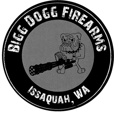 The logo for Bigg Dogg Firearms was designed by the daughter of the proprietor.