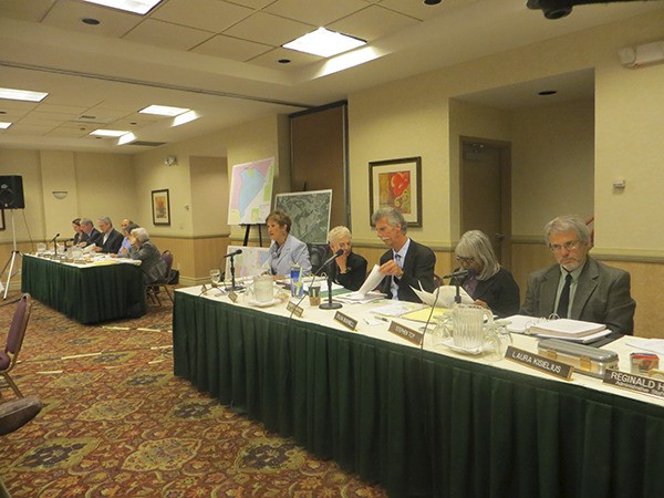 Members of the King County Boundary Review Board listened to testimony Sept. 18 and 19 at the Holiday Inn in Issaquah.