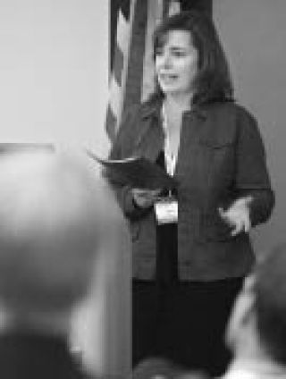 Julie Metteer speaks during Leadership Eastside Community Presentations at Lake Washington Technical College recently