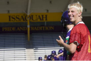 Issaquah quarterback Joey Bradley made his first start last night at Bothell. For results of last night’s game