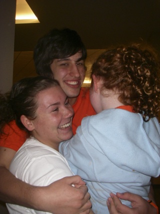 Trenton Price celebrates his 16th birthday and The Big Climb with his cousins Jamie Achtmeyer-Price and Breanna Carlow.