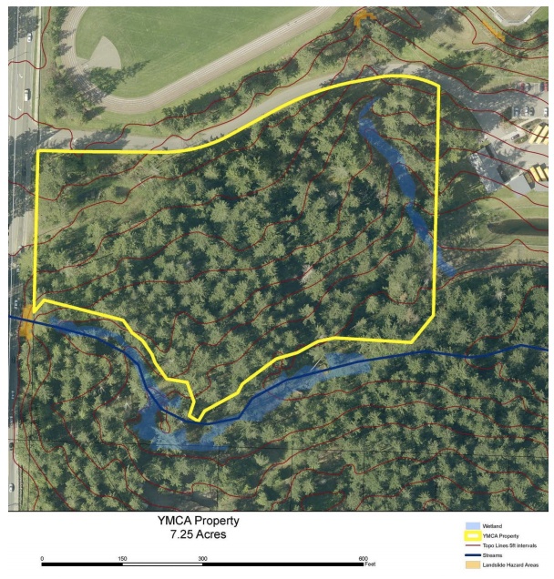 Photo courtesy of the city of SammamishAn overhead image of the YMCA property south of Pine Lake Middle School off of 228th Avenue Southeast. The city of Sammamish is leasing the property and