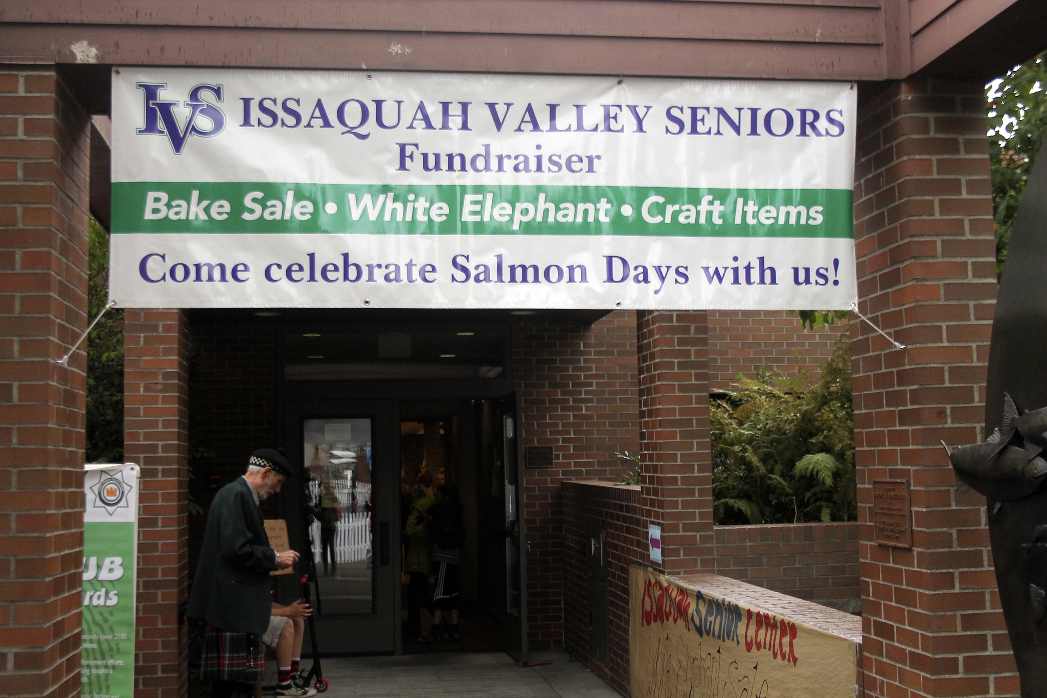 The Issaquah Valley Senior Center has tried to make up for lost funding from the city with its annual Salmon Days white elephant sale. Nicole Jennings/staff photo