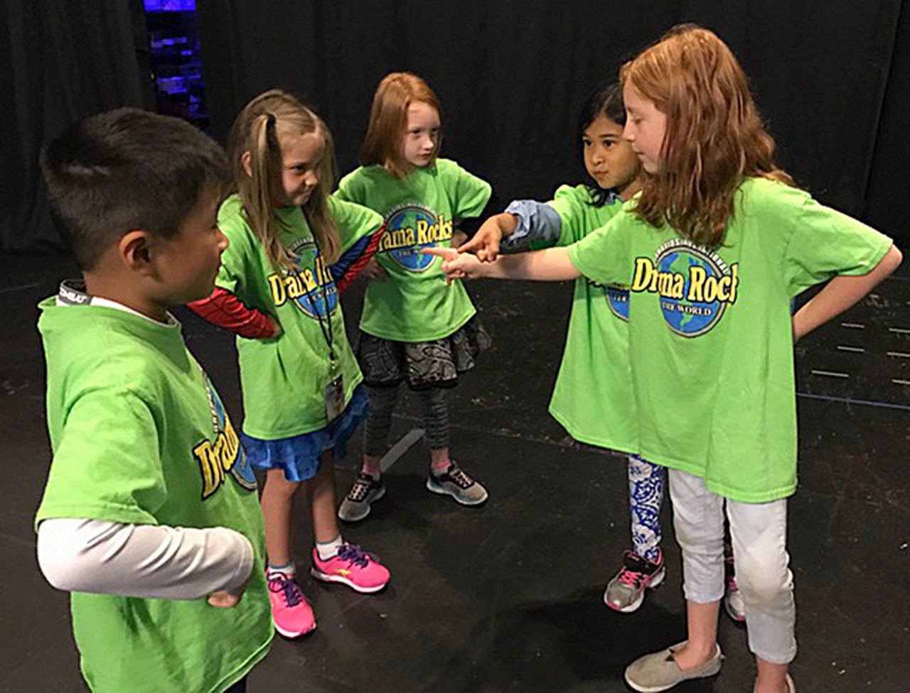 The Drama Kids act out bullying scenarios, brainstorming about how they would solve the problem. Photo courtesy of Carol Ann Witschi                                The Drama Kids act out bullying scenarios, brainstorming about how they would solve the problem. Photo courtesy of Carol Ann Witschi