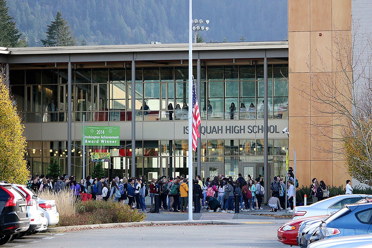 Issaquah High students stage anti-hate, election walkout | Update