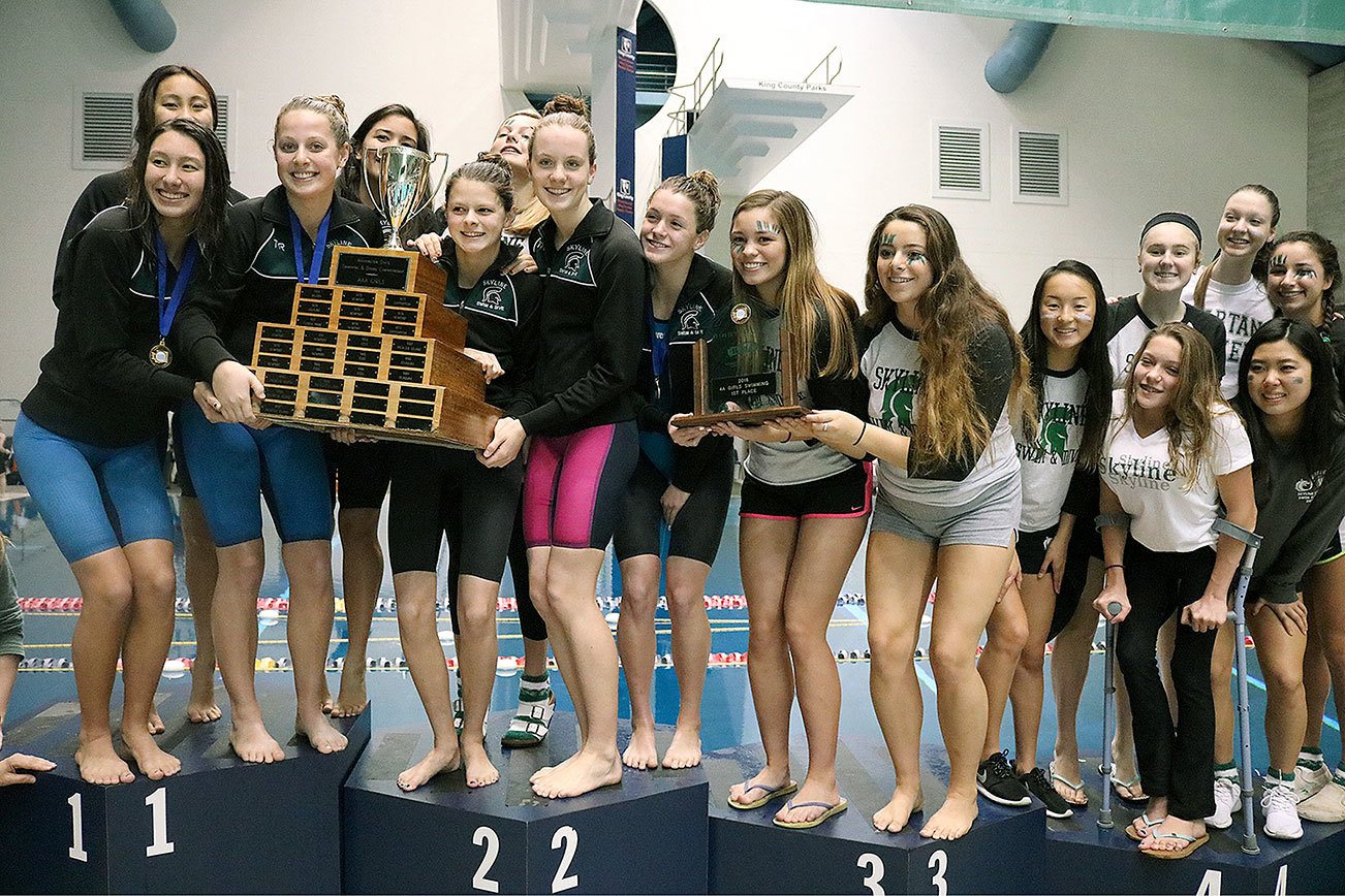 Skyline girls repeat as 4A state swim and dive champs